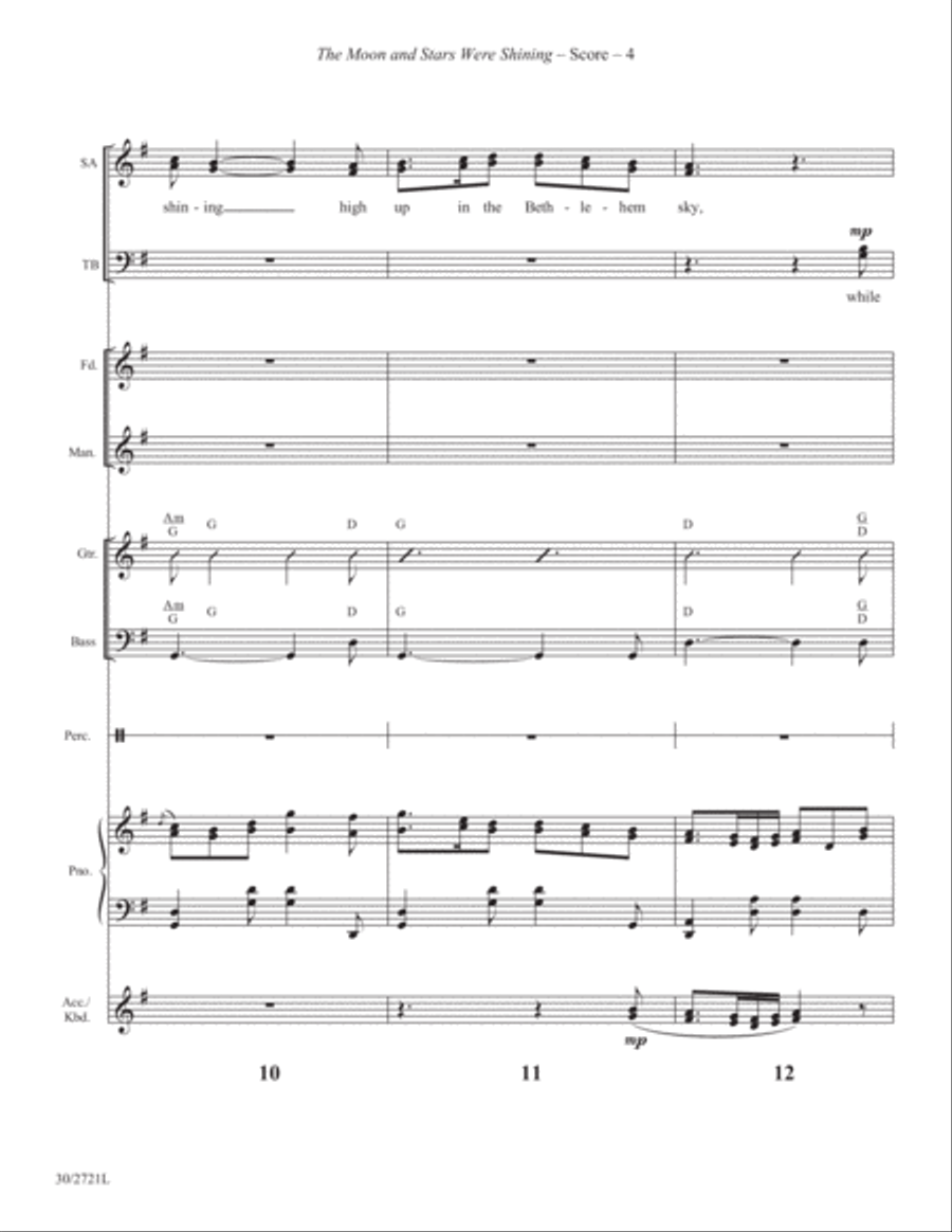The Moon and Stars Were Shining - Instrumental Score and Parts Violin scores gallery preview page 4