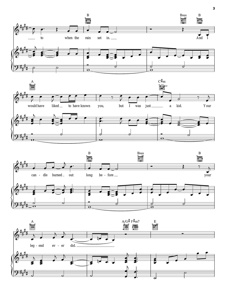 Candle In The Wind Candle In The Wind Acoustic Guitar scores gallery preview page 3