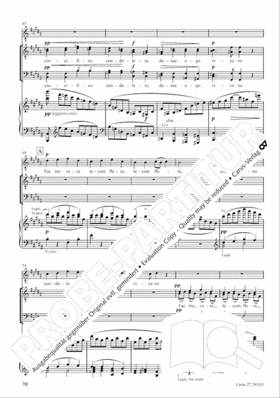 Stabat mater 4-Part scores gallery preview page 77