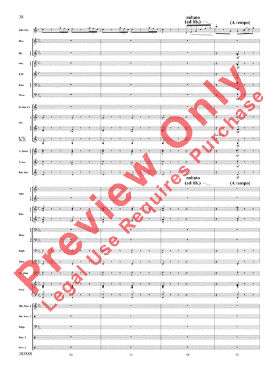 Napoli Napoli Concert Band scores gallery preview page 39