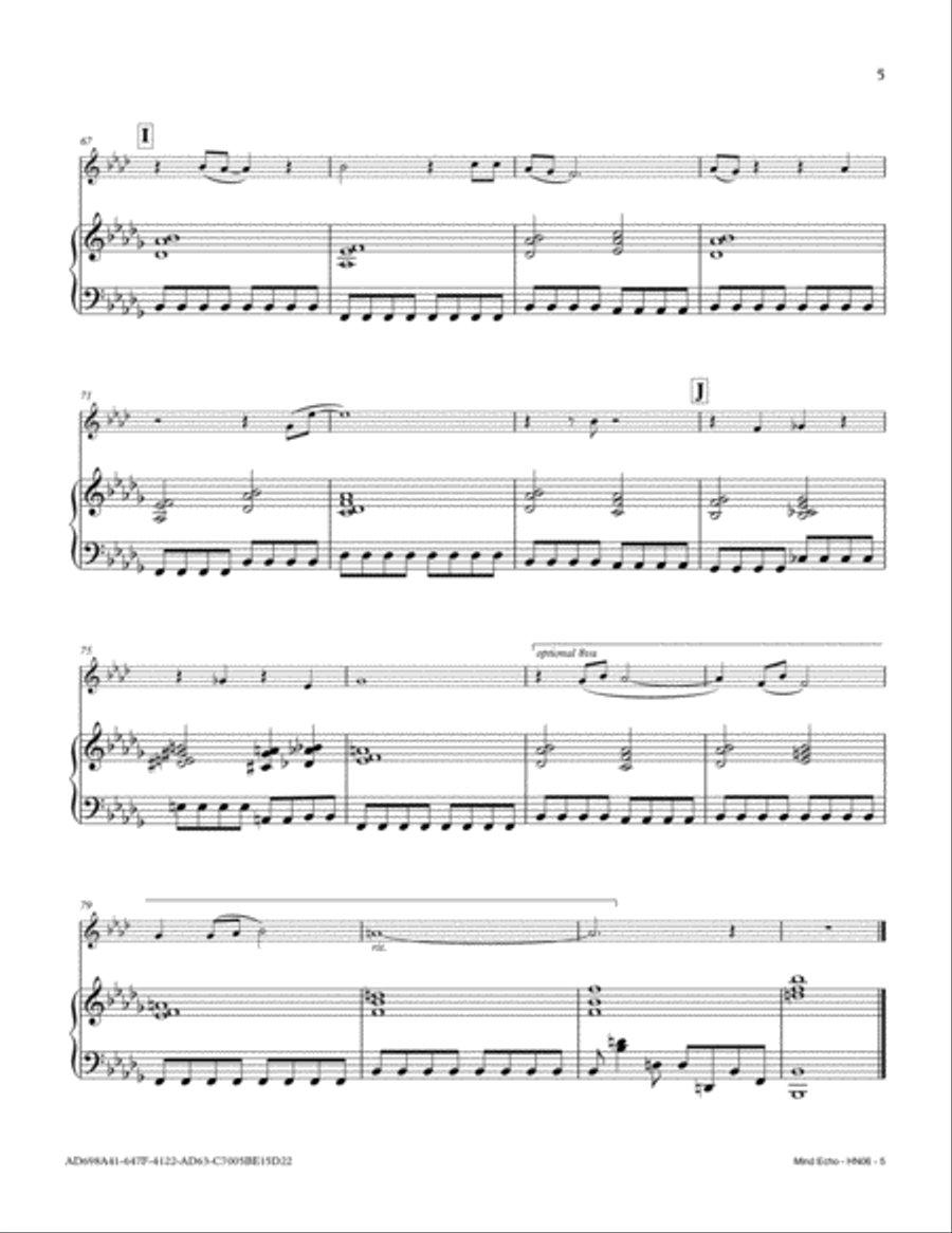 Mind Echo Mind Echo Horn scores gallery preview page 5