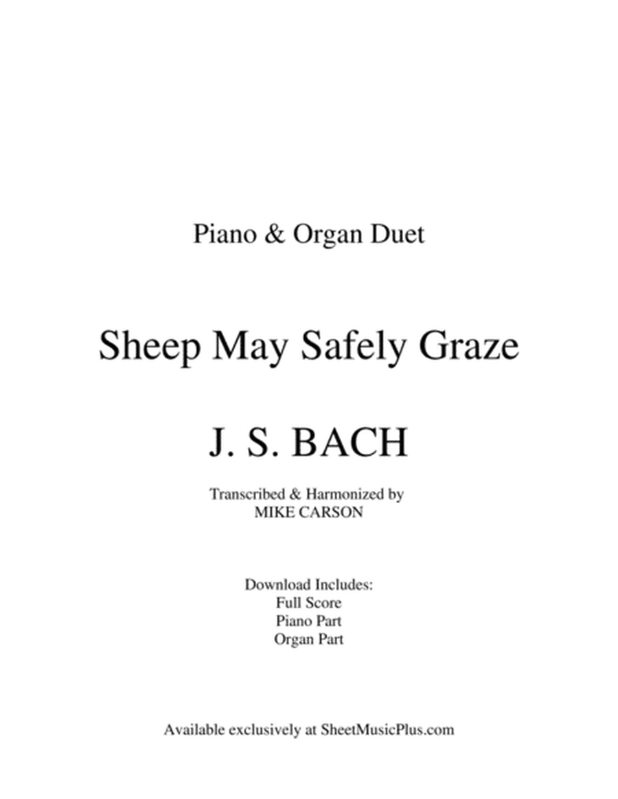 Sheep May Safely Graze (Piano and Organ Duet) image number null