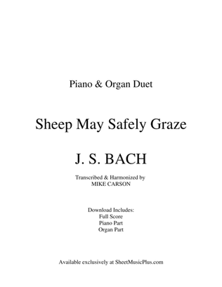 Sheep May Safely Graze (Piano and Organ Duet)