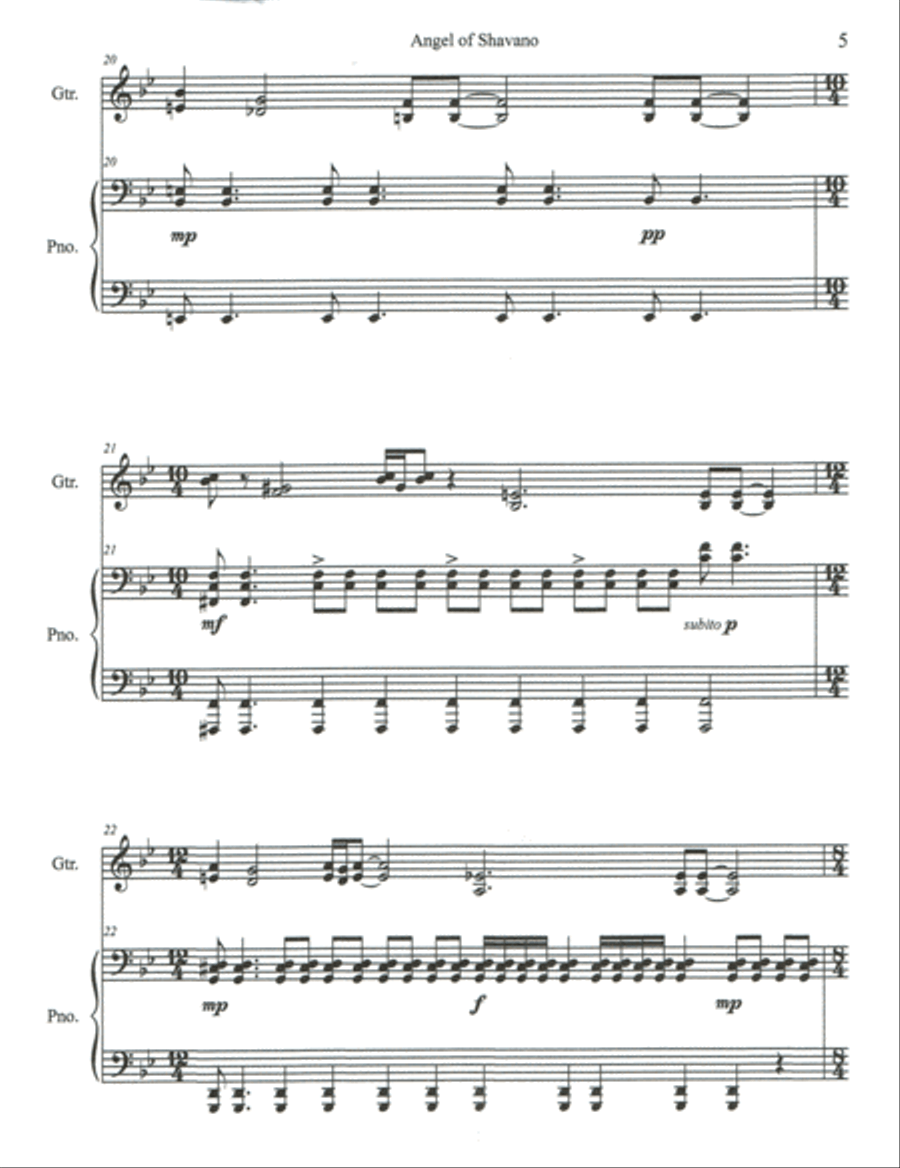 Angel of Shavano Acoustic Guitar scores gallery preview page 6