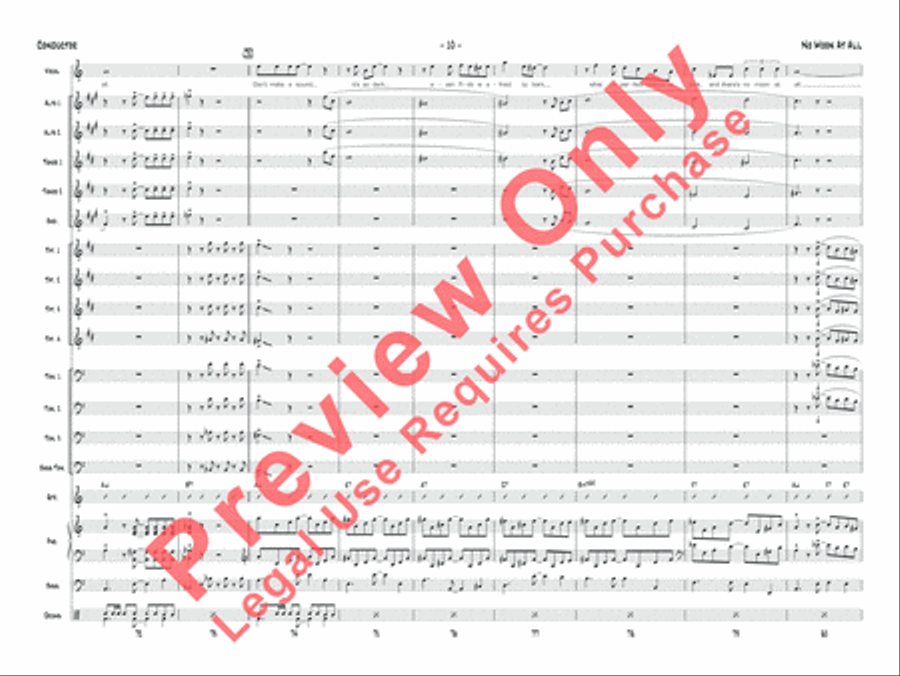 No Moon at All Jazz Ensemble scores gallery preview page 26