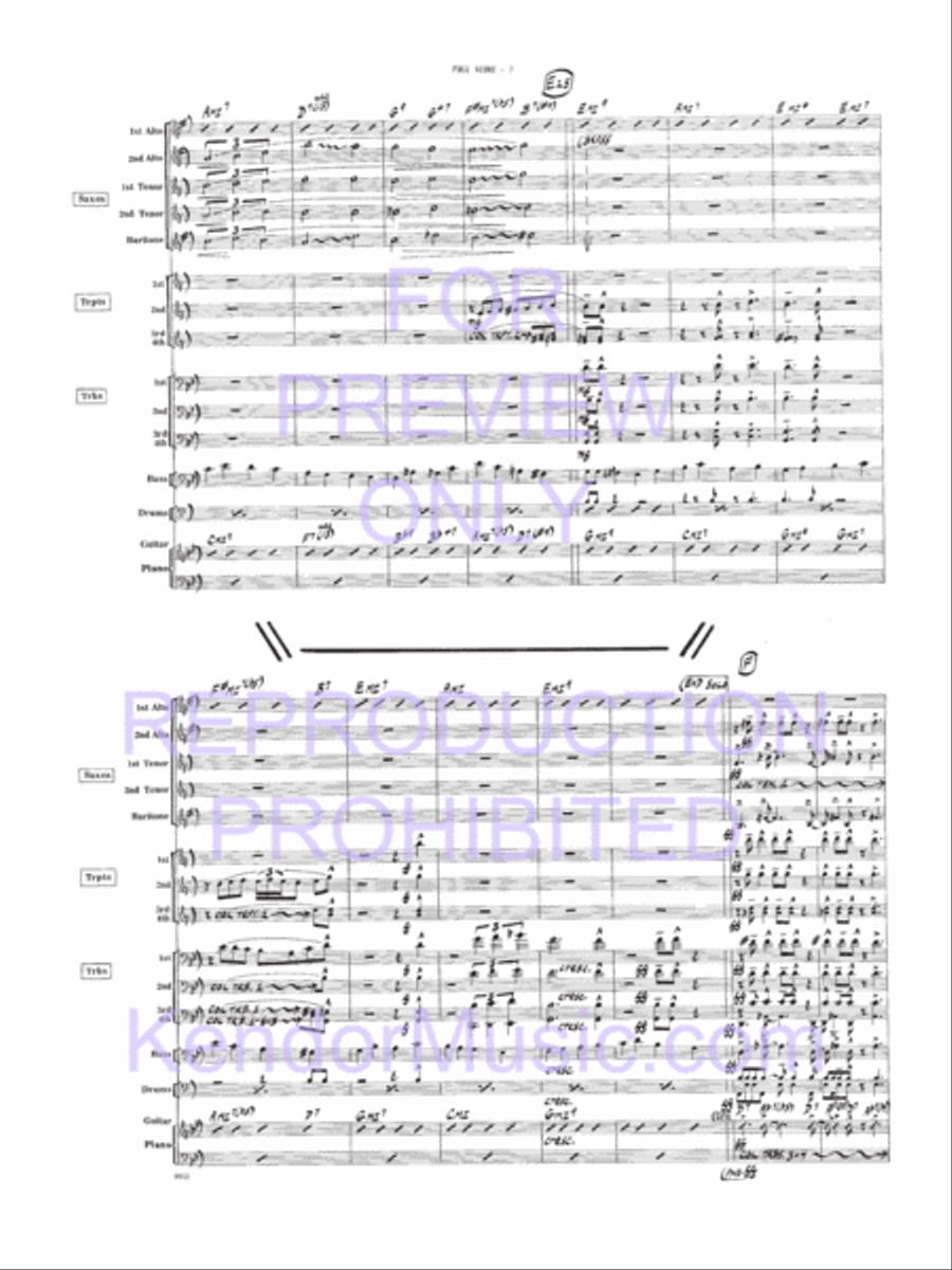 Bird, The Bird, The Jazz Ensemble scores gallery preview page 19