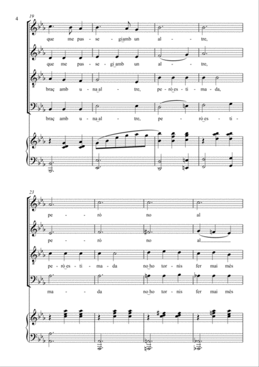 No me sap greu No me sap greu 4-Part scores gallery preview page 4