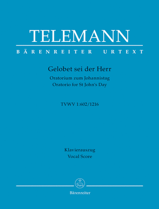 Book cover for Gelobet sei der Herr TWV 1:602/1216
