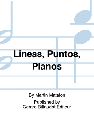 Book cover for Lineas, Puntos, Planos