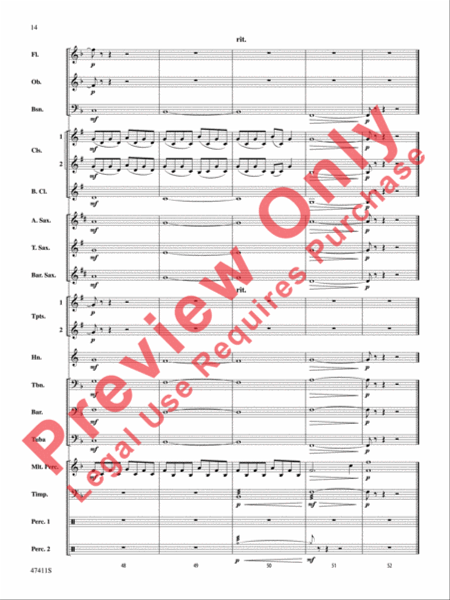 I'll Fight Concert Band scores gallery preview page 15