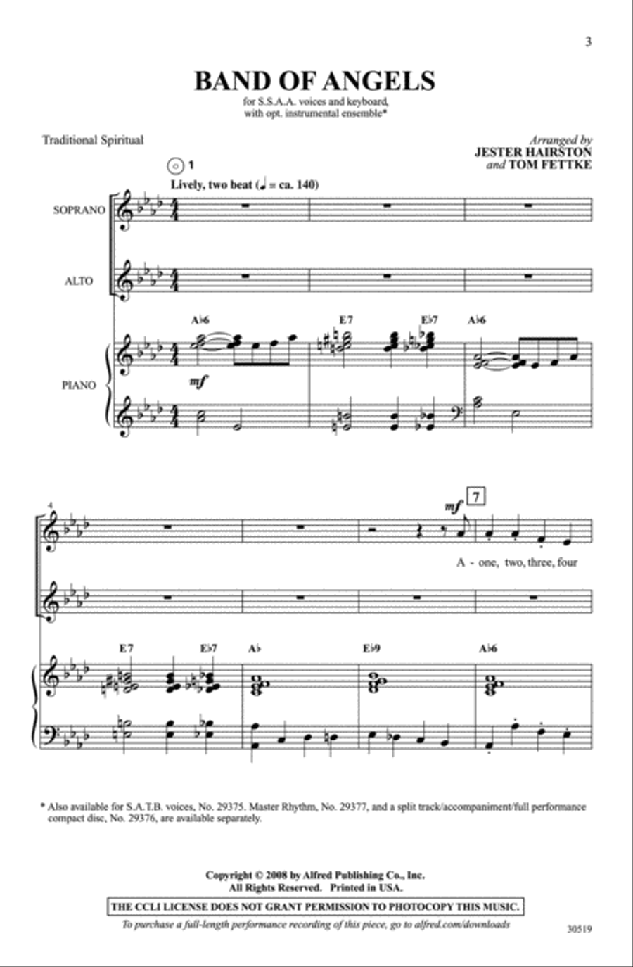 Band of Angels Band of Angels Women's Choir scores gallery preview page 2