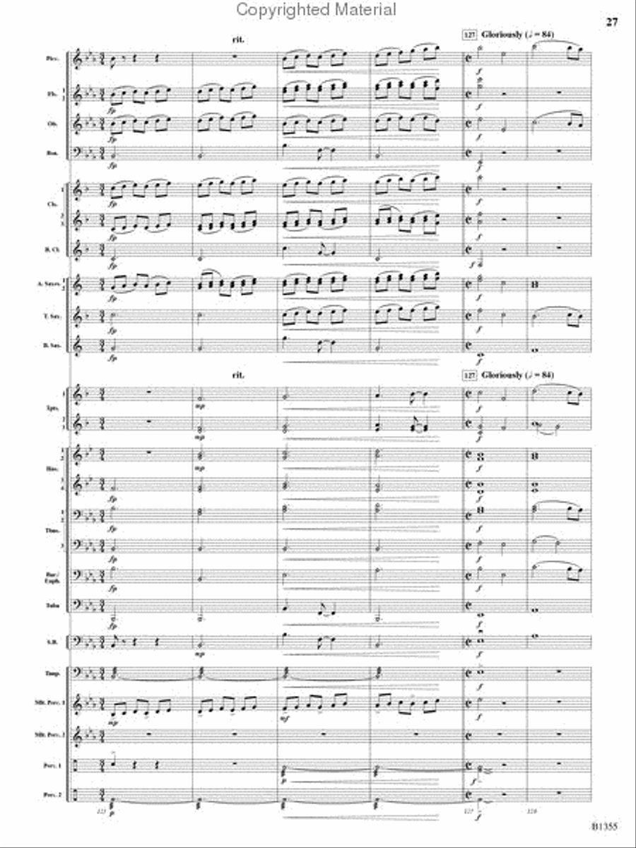 With Ever Joyful Hearts Concert Band scores gallery preview page 25