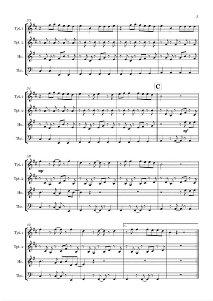 Bad Habits Brass Quartet scores gallery preview page 3