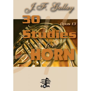 Book cover for 30 studies for horn