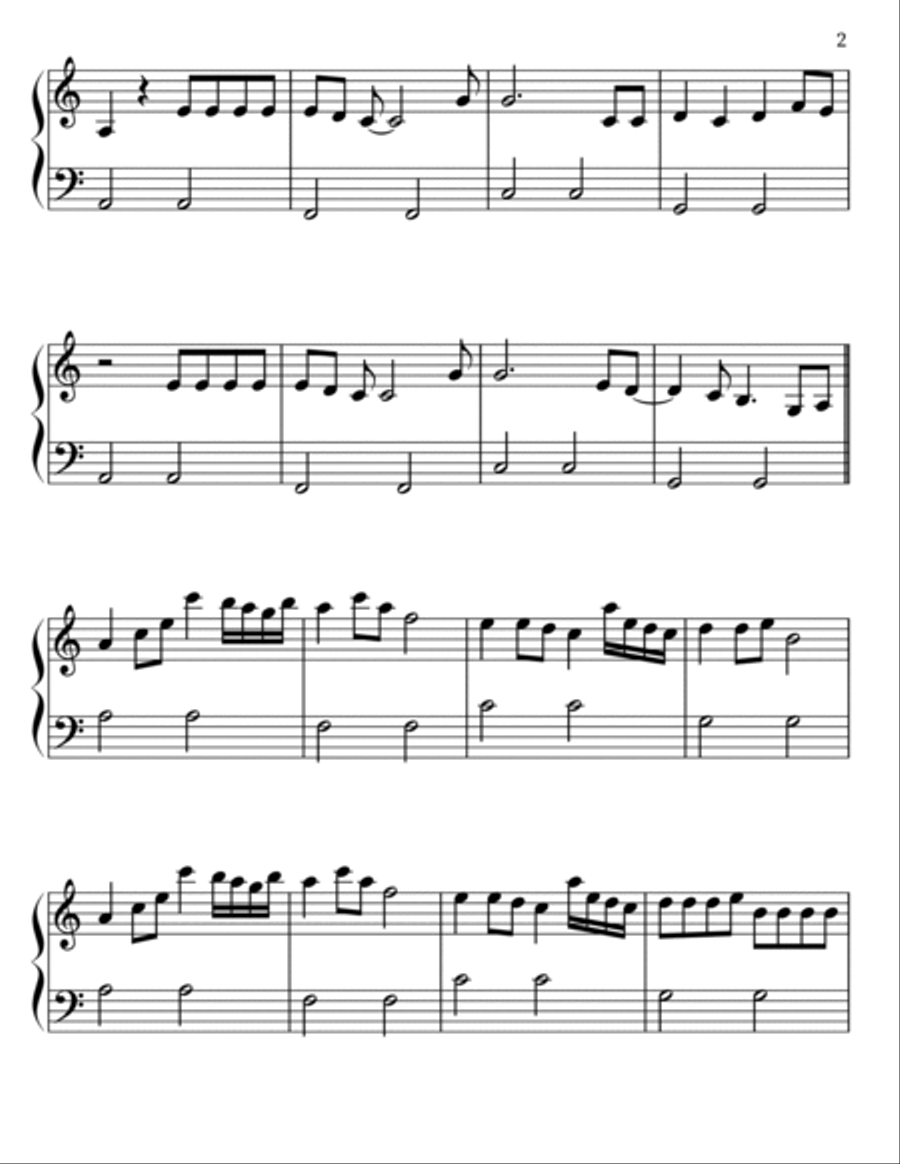 Spectre Easy Piano scores gallery preview page 2