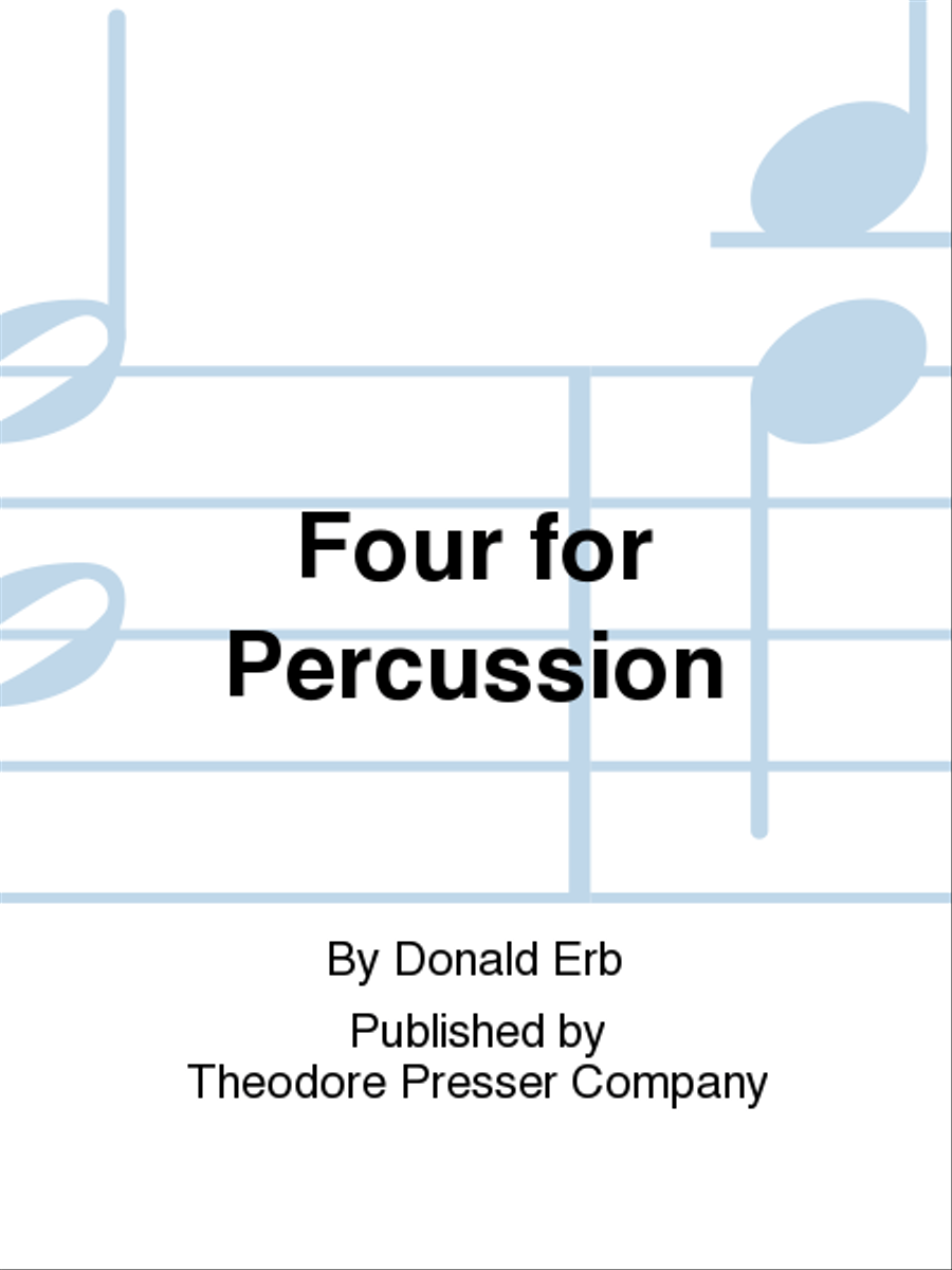 Four For Percussion Harp scores gallery preview page 1