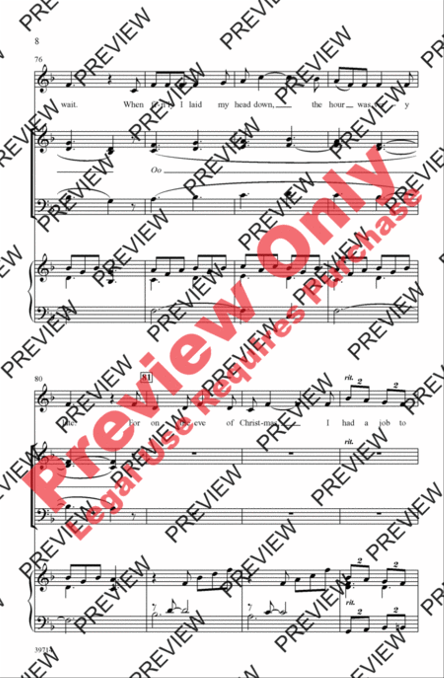 Jonathan's Bell Carol 3-Part scores gallery preview page 8
