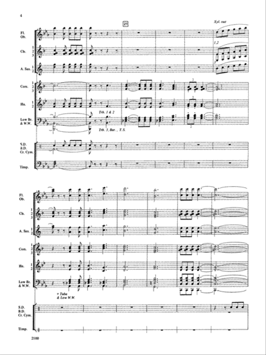 Northwest Suite: Score Northwest Suite: Score Concert Band scores gallery preview page 4