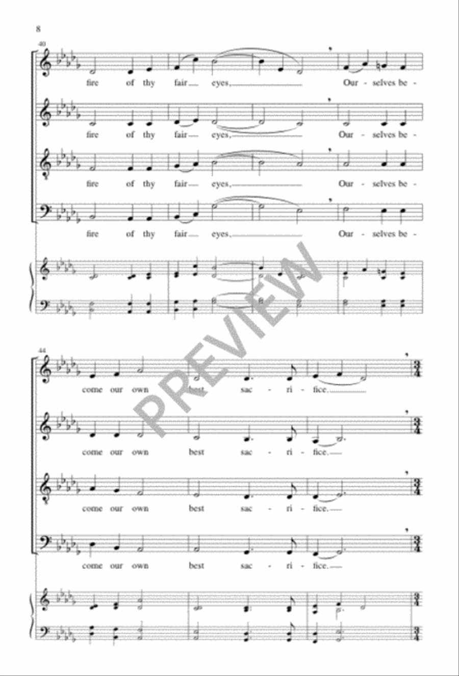 In the Holy Nativity of Our Lord 4-Part scores gallery preview page 8