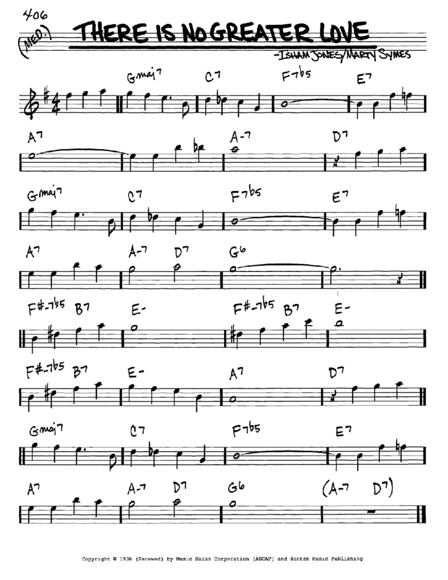 There Is No Greater Love There Is No Greater Love E-Flat Instrument scores gallery preview page 1