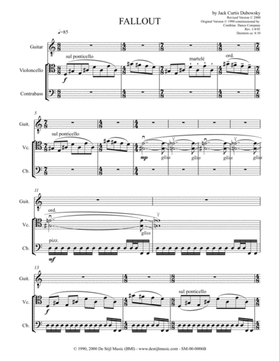 Fallout (Gtr/Vc/Cb) Small Ensemble scores gallery preview page 3