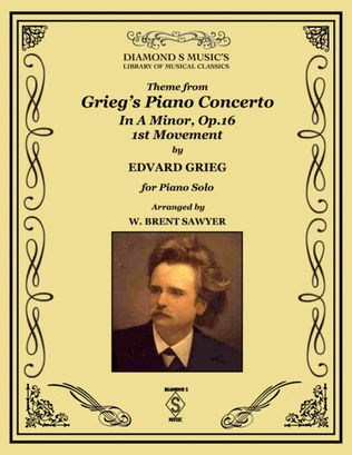 Book cover for Piano Concerto in A minor (Themes from) - Piano Solo