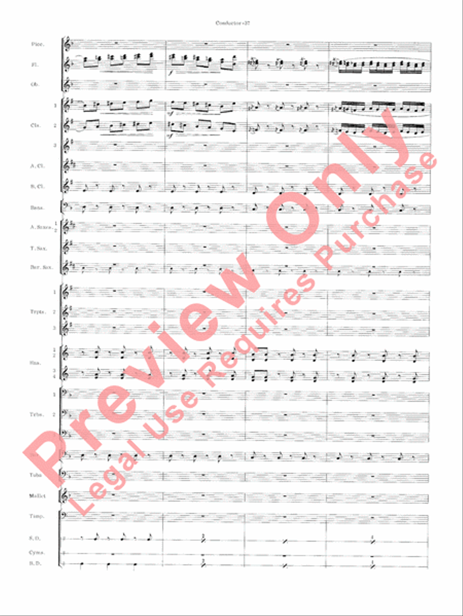 Carmen Suite Carmen Suite Concert Band scores gallery preview page 39