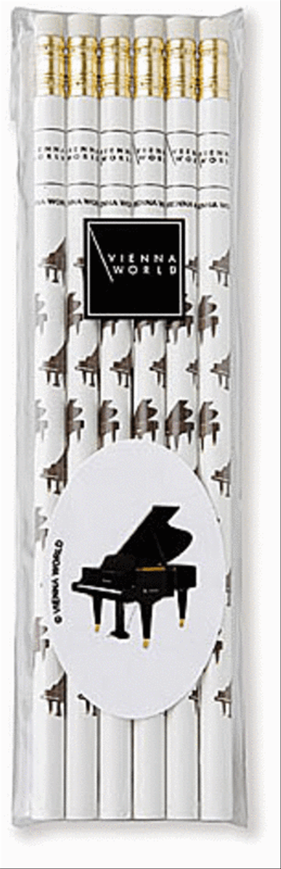 Book cover for Music pencil set piano (set of 6)