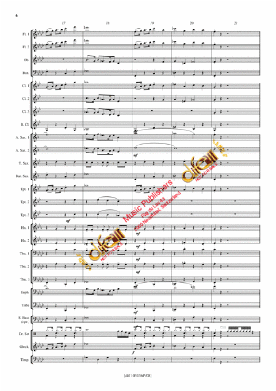 Theme from Inspector Gadget Concert Band scores gallery preview page 5