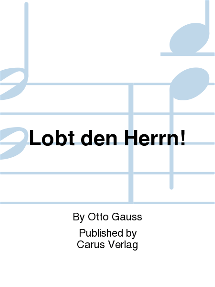 Lobt den Herrn!