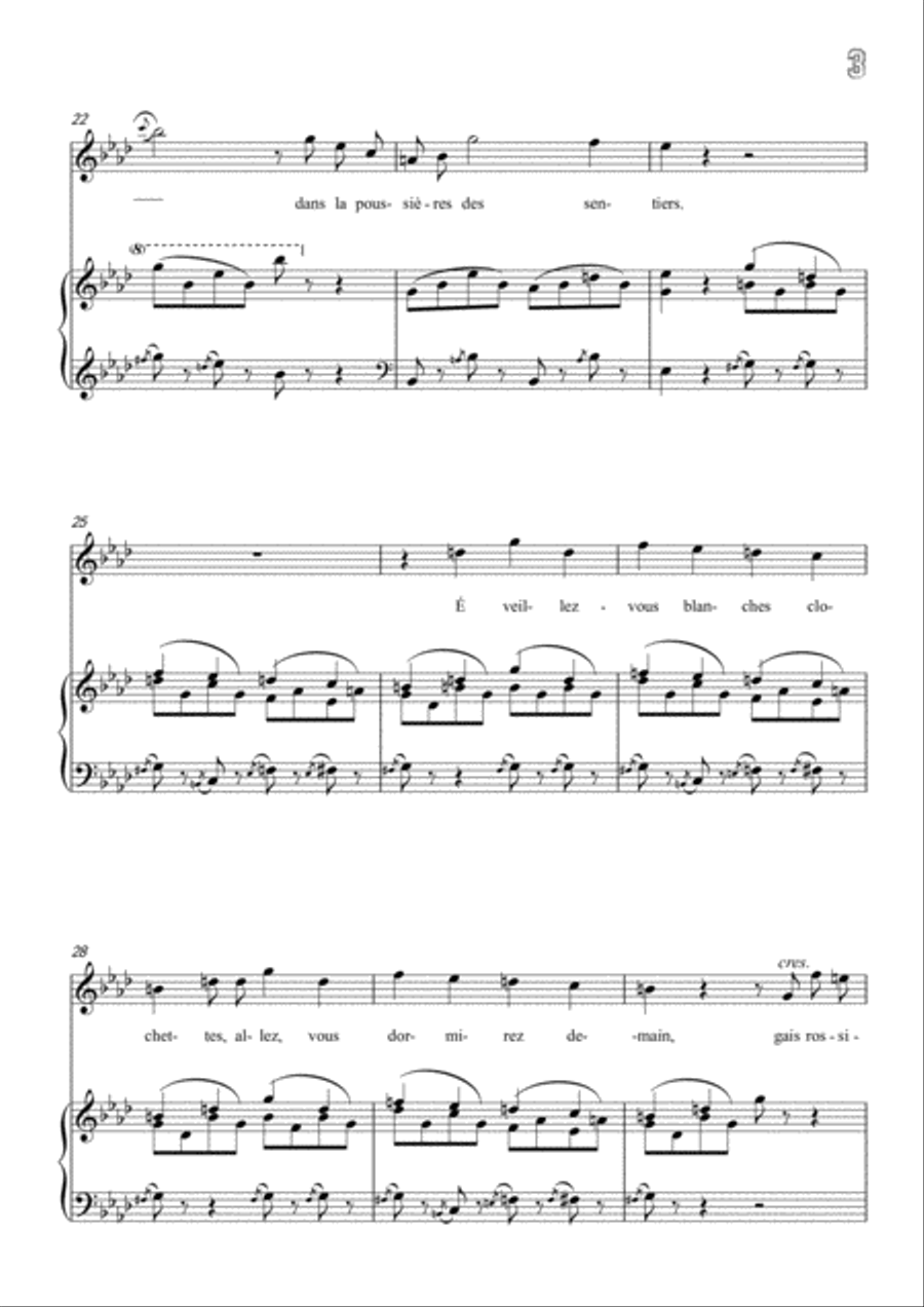Meyerbeer-Fantaisie in A flat Major,for Voice and Piano Voice Solo scores gallery preview page 5