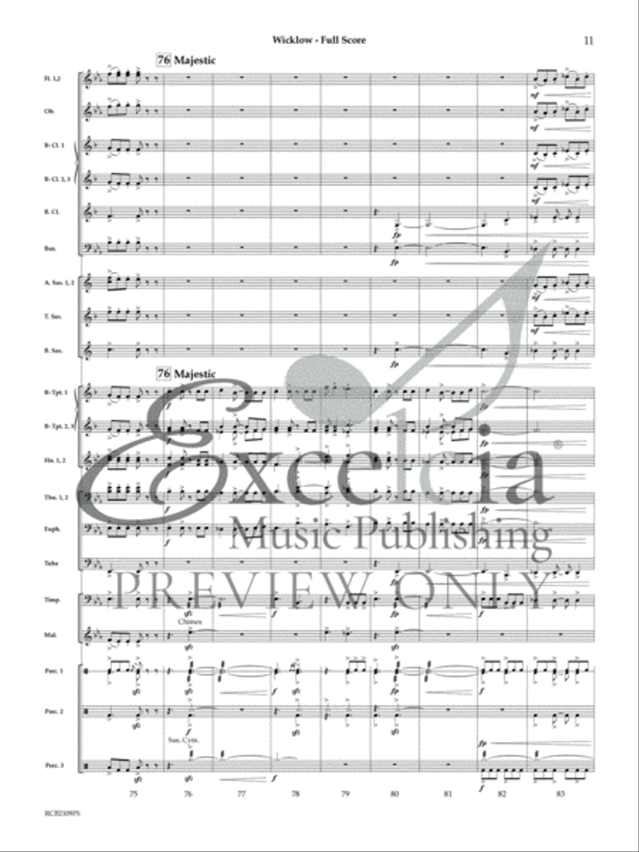 Wicklow (Score) Concert Band scores gallery preview page 12