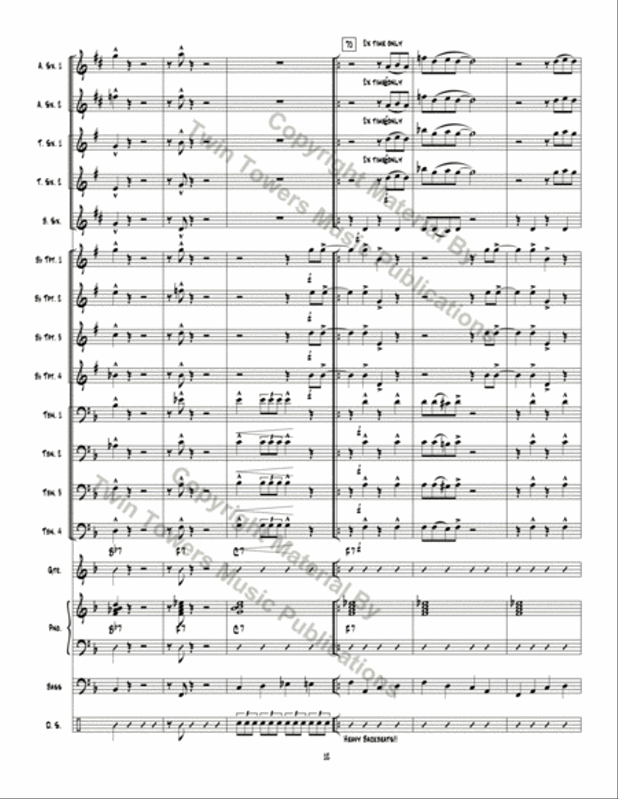 Big Red Rooster Jazz Ensemble scores gallery preview page 13