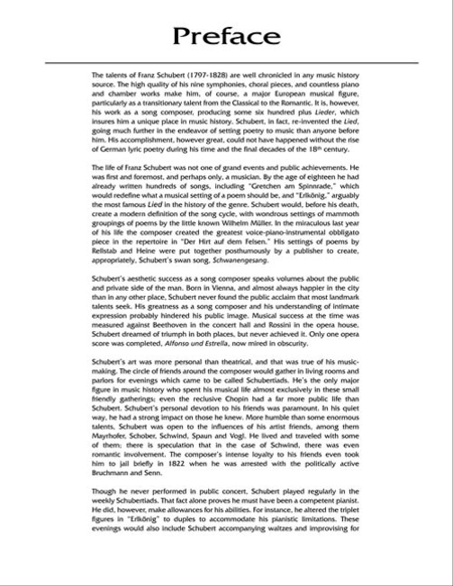 Franz Schubert – 100 Songs High Voice scores gallery preview page 5