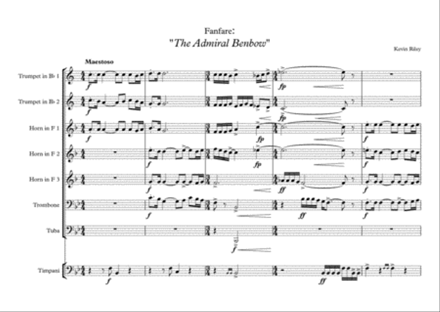 Admiral Benbow Brass Ensemble scores gallery preview page 1