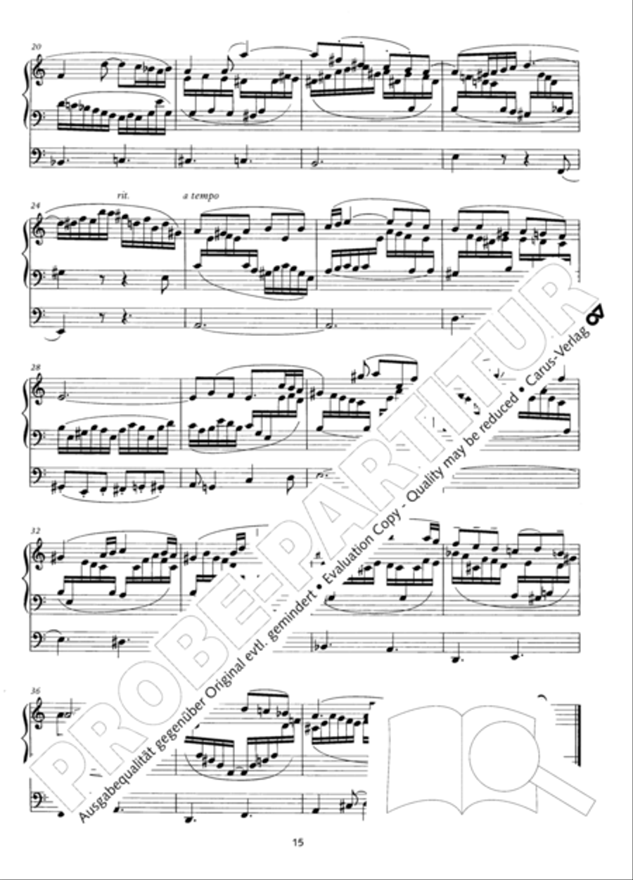 Zwolf Trios fur die Orgel Organ Solo scores gallery preview page 16