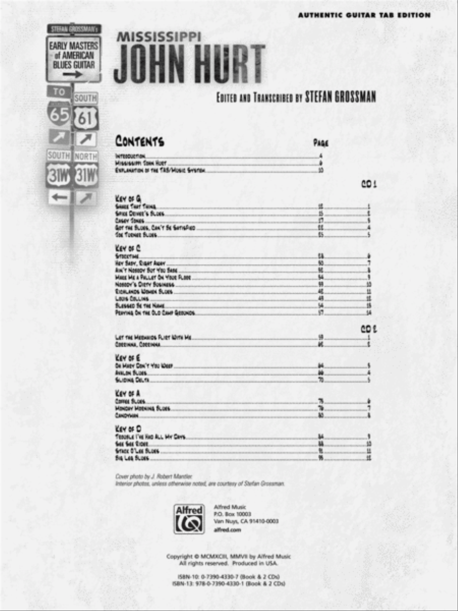 Stefan Grossman's Early Masters of American Blues Guitar: Mississippi John Hurt image number null