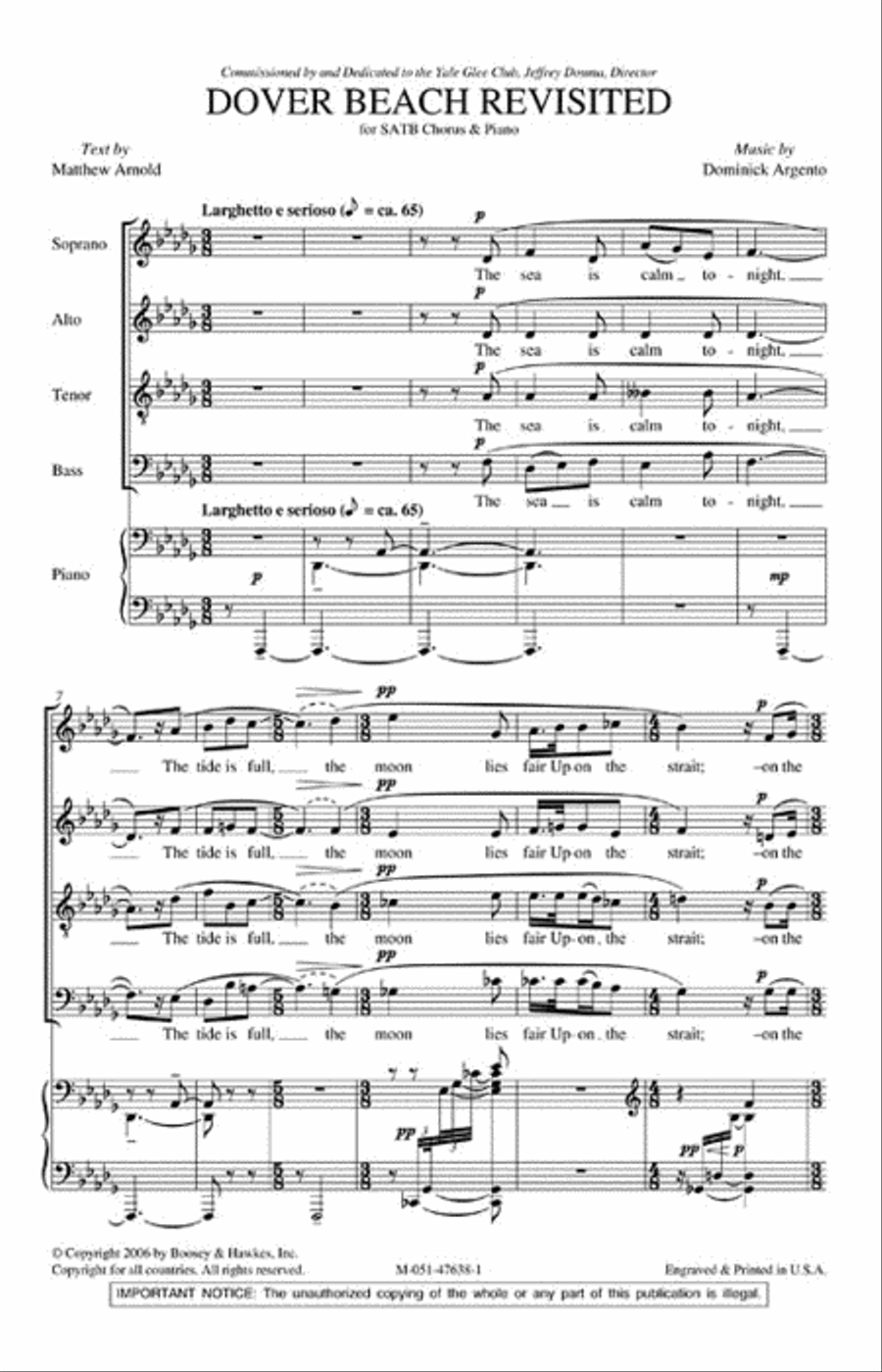 Dover Beach Revisited 4-Part scores gallery preview page 2