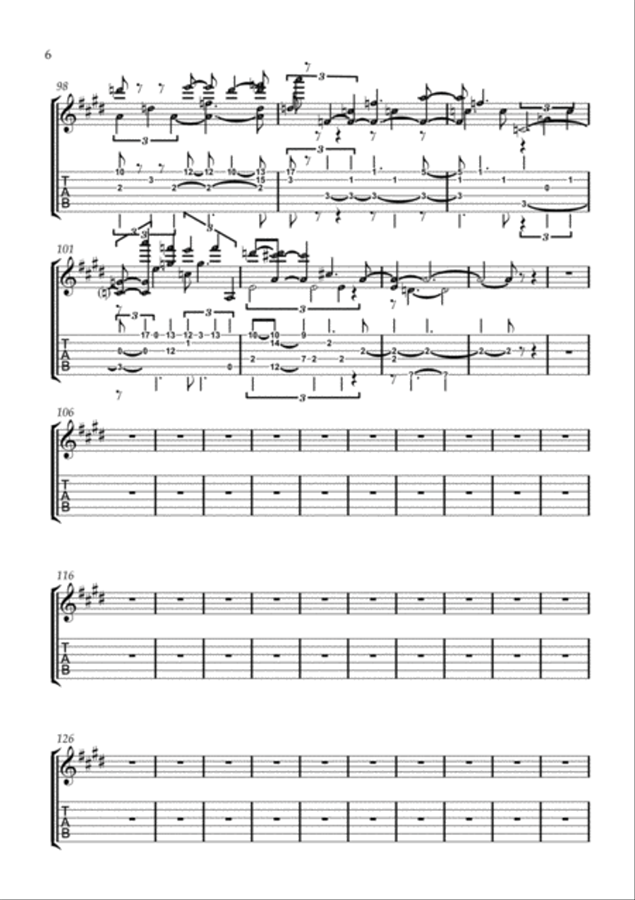 Photograph Electric Guitar scores gallery preview page 6