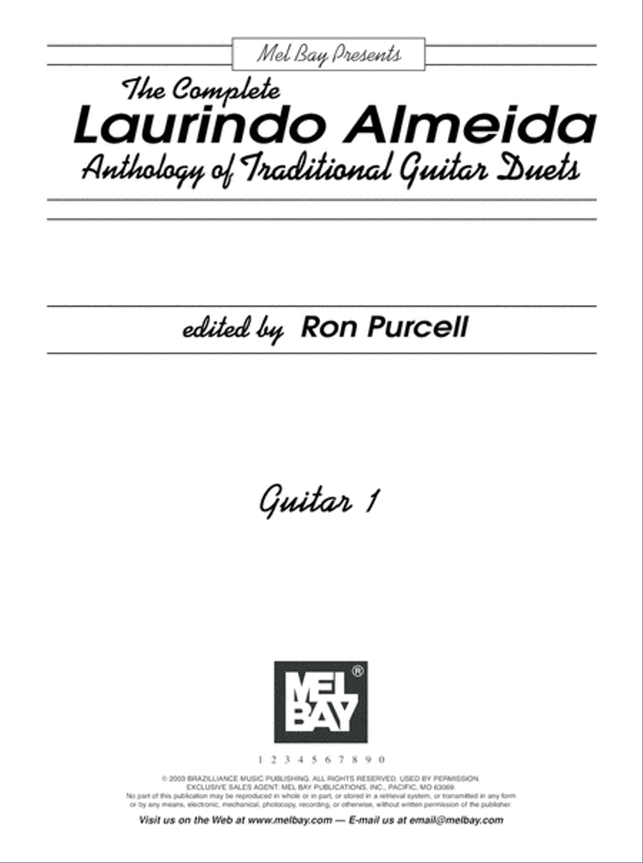 The Complete L. Almeida Anthology of Traditional Guitar Duets