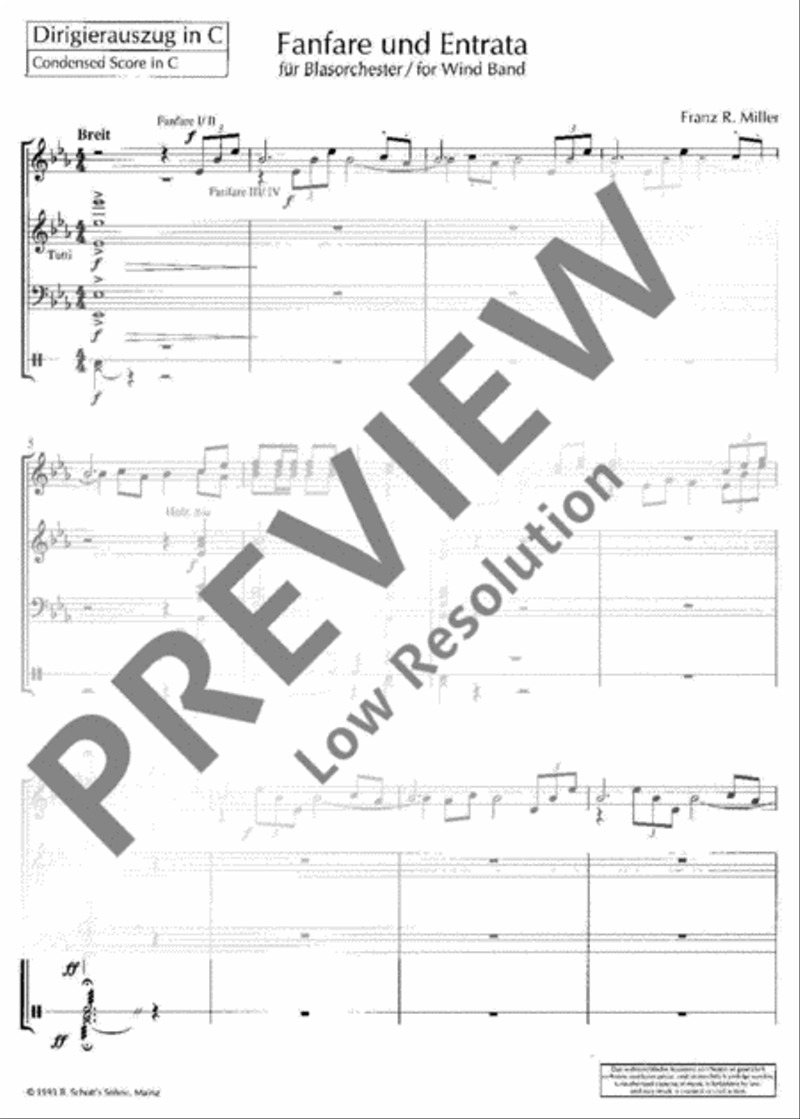 Fanfare and Entrata Concert Band scores gallery preview page 4