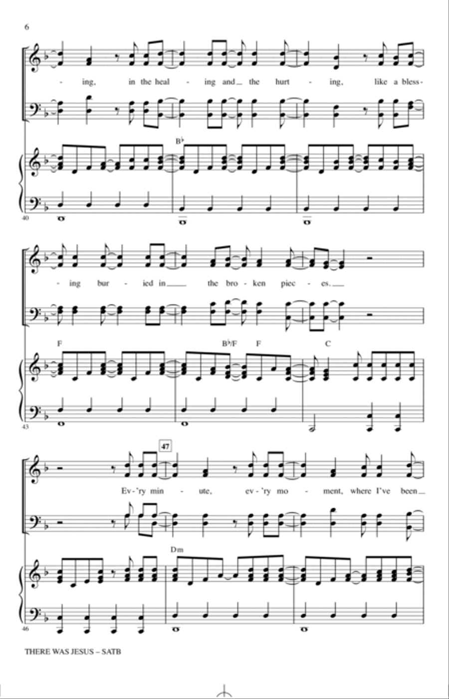There Was Jesus (feat. Dolly Parton) (arr. Joseph M. Martin) 4-Part scores gallery preview page 5