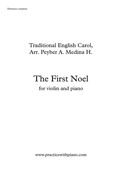The First Noel, for violin and piano image number null