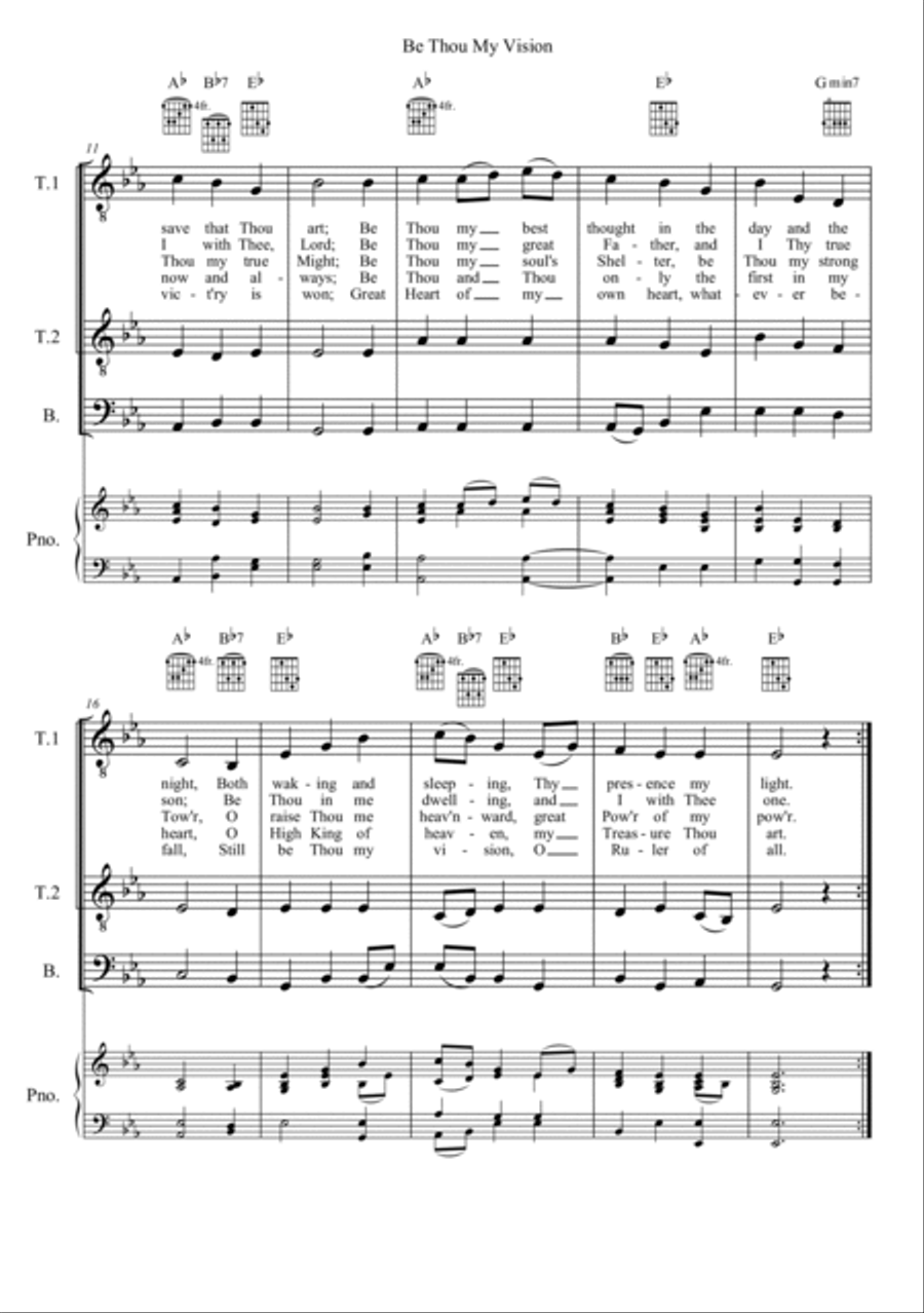 Be Thou My Vision Be Thou My Vision TTBB scores gallery preview page 2
