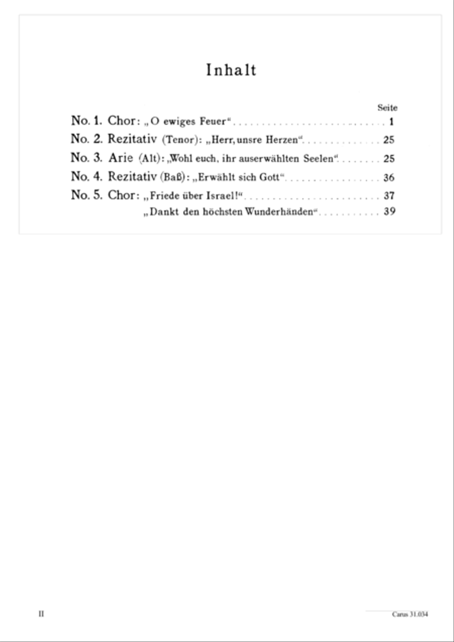 O fire everlasting (O ewiges Feuer, o Ursprung der Liebe) ATB scores gallery preview page 3