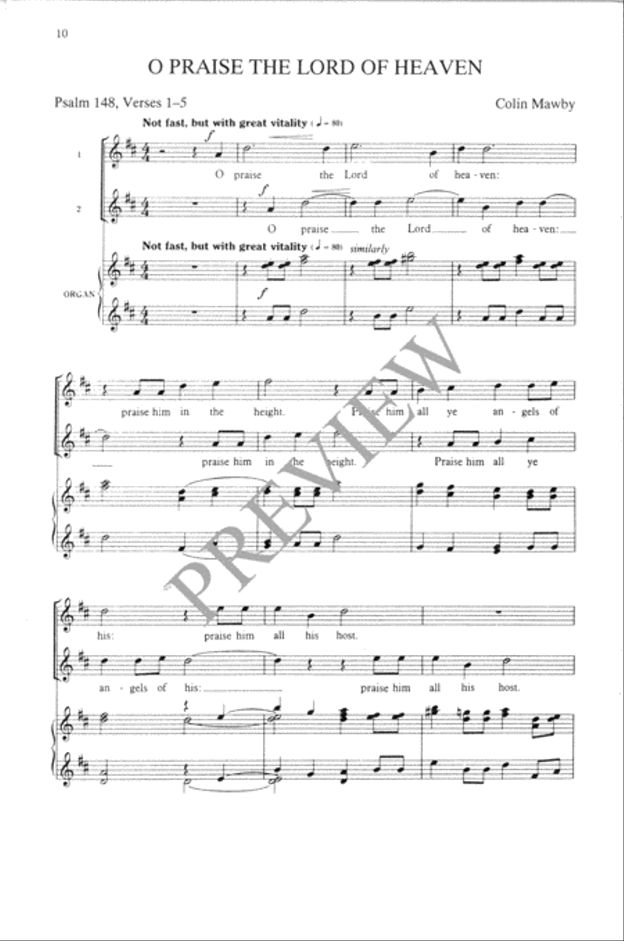 Four Psalm Settings SA scores gallery preview page 11