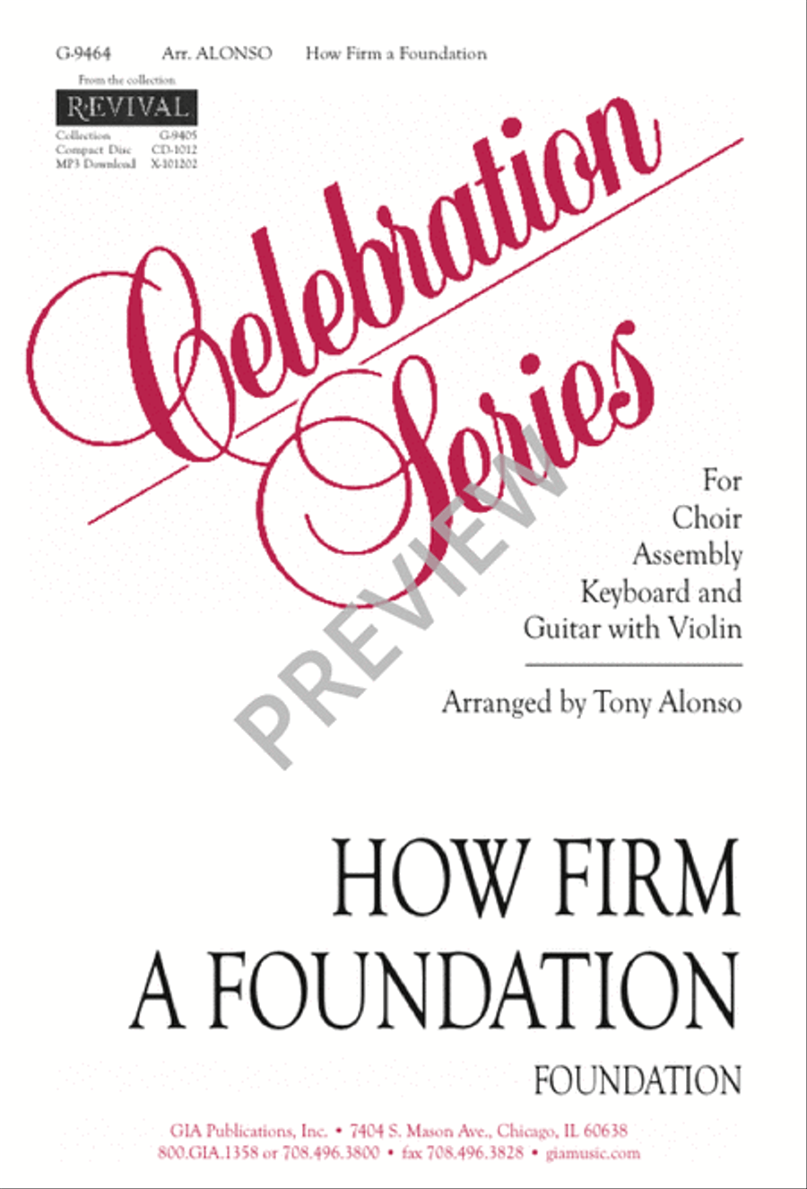 How Firm a Foundation 3-Part scores gallery preview page 2