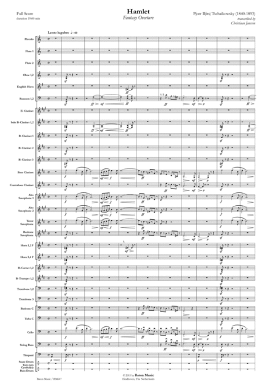 Hamlet Concert Band scores gallery preview page 2