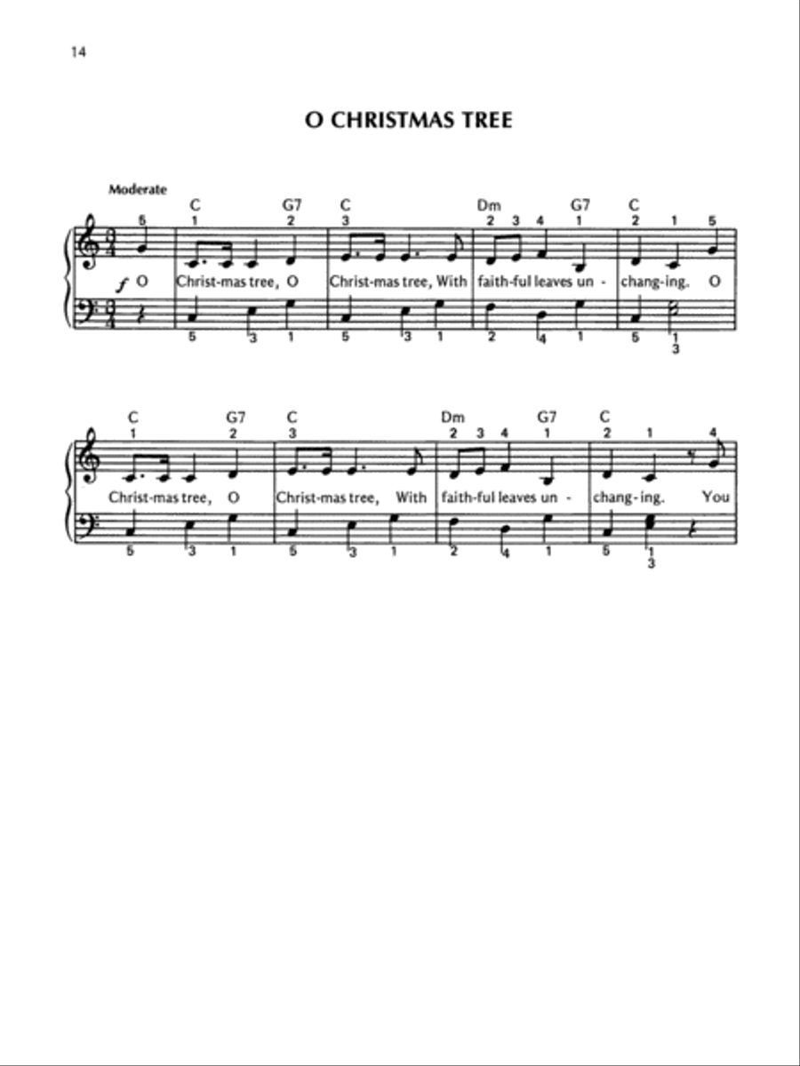 Christmas in the Key of C Easy Piano scores gallery preview page 4