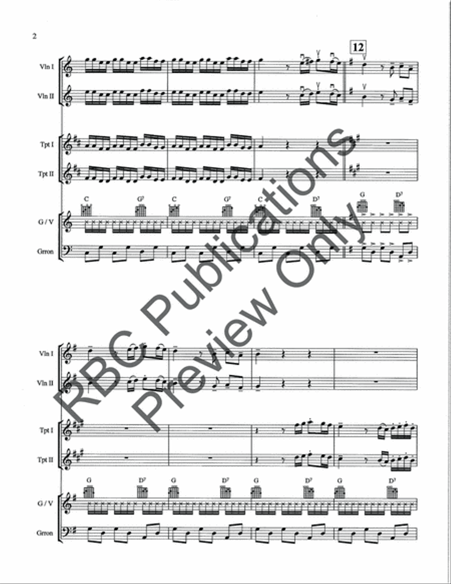 La Culebra Mariachi (Score) Trumpet scores gallery preview page 4